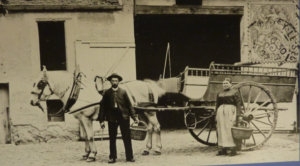 voiture hippomobile à Noisy vers 1900