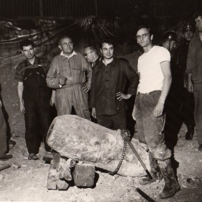 L'équipe de déminage de la bombe du 3.5.7 rue Carnot 31juillet 1969