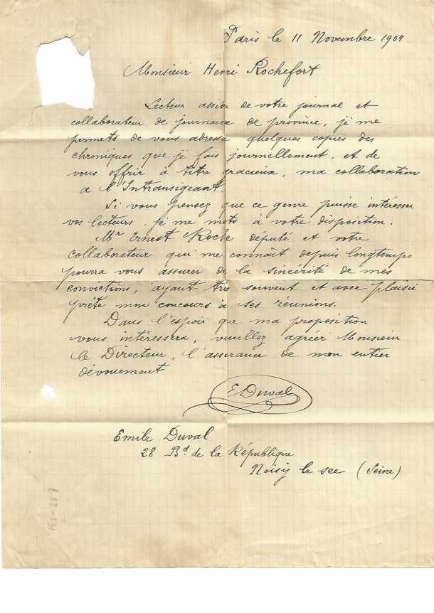 lettre Duval