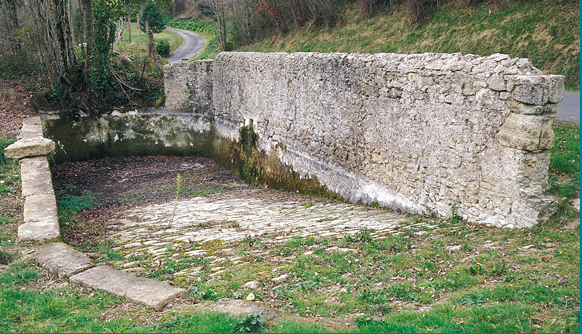 Abreuvoir à chevaux à Saint-Vivien-de-Mont-Ségur, Gironde