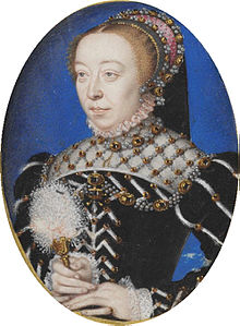 portrait de Catherine de Médicis vers 1555