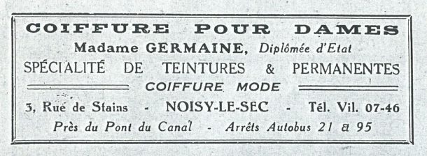 Germaine coiffure pour dames