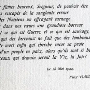 Poème pour "une sanglante erreur", Félix Viaud 18 mai 1944