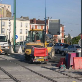 Le chantier du tramway