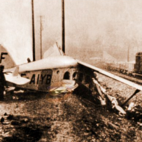 L'avion de Costes capote à Noisy-le-Sec, 20 février 1929