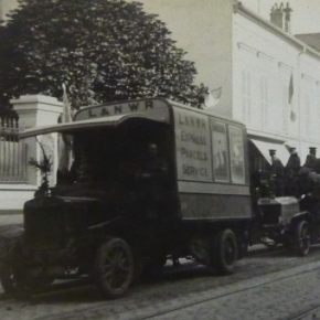 Septembre 1914, convois anglais allant sur Paris