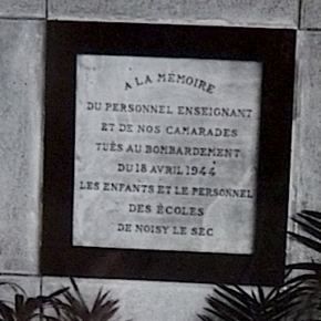 14 avril 1946, première commémoration du bombardement de 1944