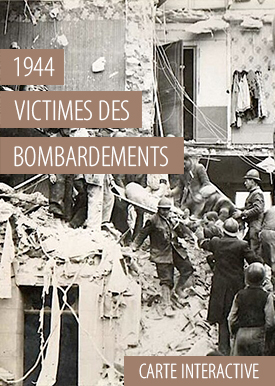 1944 - Carte interactive des victimes des bombardements